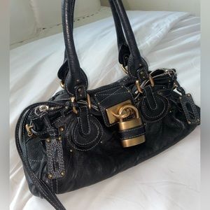 Gorgeous Chloe Paddington Medium sized, Black with Gold lock & key
